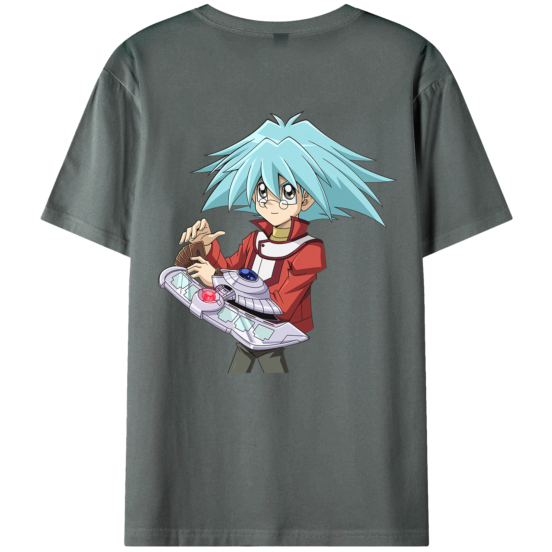 （画像用） 遊☆戯☆王 Yu-Gi-Oh! 綿100％ メンズ半袖Tシャツ（バックプリント） 通気性